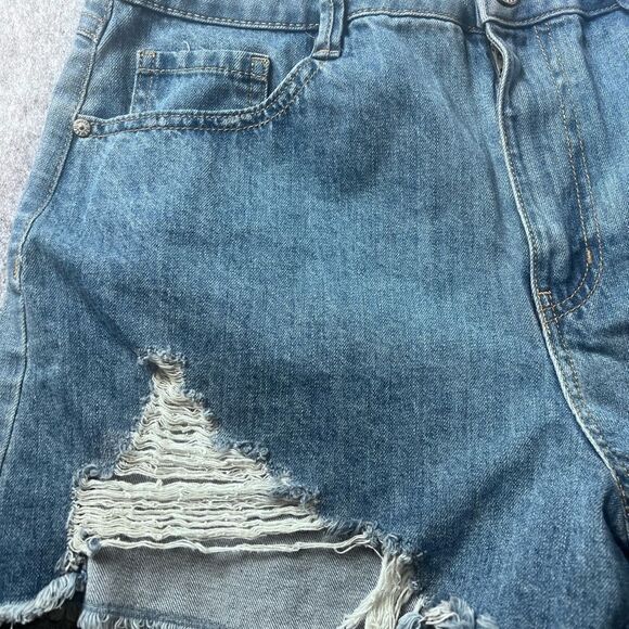 Rewash Women Shorts 11/30 Super High Rise Vintage Reunion Ripped Frayed #0271 - Picture 3 of 8